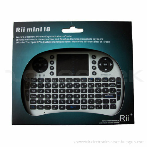 Rii Mini 2.4GHz Mini Wireless Touchpad Keyboard for Smart TV (ZW-51009(MWK09))